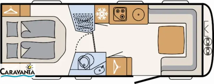 Grundriss Tag Dethleffs Beduin Scandinavia 550 RD Alde 2 x