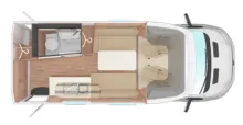Grundriss Tag Weinsberg X-CURSION CUV 500 LT EDITION [PEPPER] TV-Paket (LTE/WLAN), SlideBett
