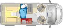Grundriss Tag Pössl Roadstar 600 L Citroen 165 PS