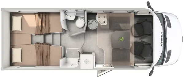 Tagesgrundriss Hymer GT-S 685