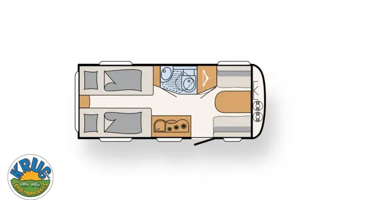 Grundriss Tag Dethleffs c' joy 460 LE Active Lieferung Mai 2026