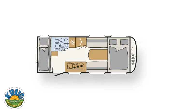 Grundriss Tag Dethleffs c' joy 480 QLK Active Lieferung Mai 2026