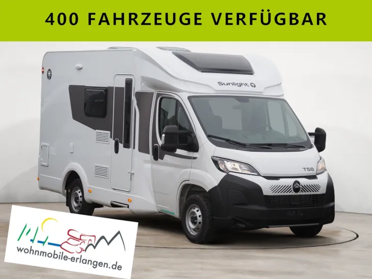 Fahrzeugbild Sunlight T 58, Neues Modell 2026, Hubbett, uvm. #1