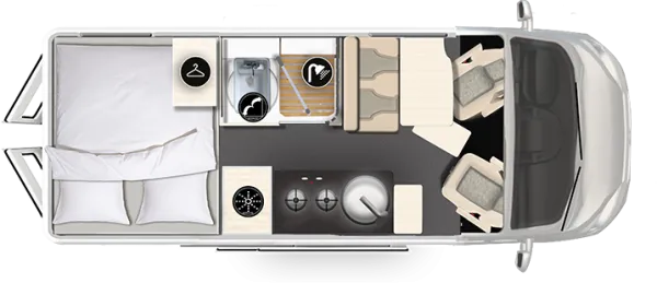 Tagesgrundriss Karmann Mobil Dexter 560