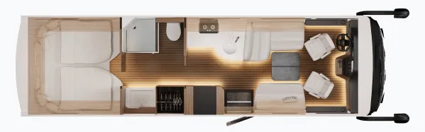 Tagesgrundriss Concorde Carver 850 LI