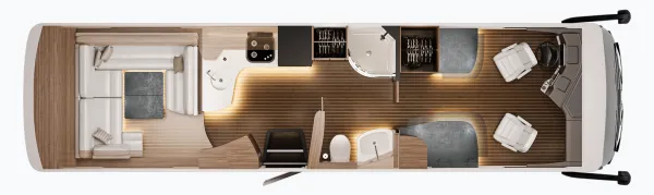 Tagesgrundriss Concorde Liner 990 RLI