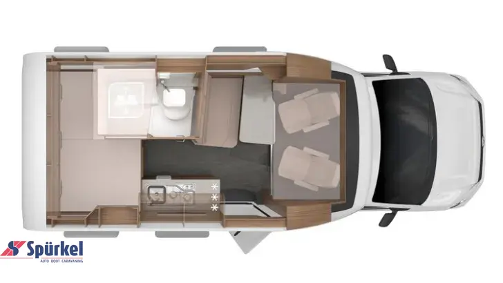Grundriss Tag Knaus Tourer VAN 500 MQ Vansation *bis 5Tage*Probewohnen*