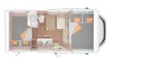 Grundriss Nacht Weinsberg CaraHome 550 MG *bis 5 Tage*Probewohnen*