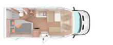 Grundriss Tag Weinsberg CaraLoft 650 MF *bis 5 Tage*Probewohnen*
