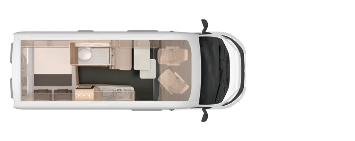 Grundriss Tag Knaus BoxLife Pro 600 STREET 60 Years Vollausstattung | Aktionspreis