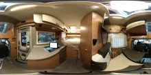 360° Innenansicht Weinsberg X-Cursion Van 500 MQ EDITION [PEPPER] Mietfahrzeug