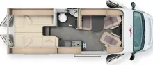 Grundriss Tag Malibu Relax 640 LE R ambition Van Diversity 600