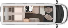 Grundriss Tag Knaus BoxLife 630 ME PLATINUM SELECTION Modell 2026 / Dieselheizung