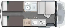 Grundriss Tag Chausson Van Sweet Line V697 Arctic/Automatik/Lithium