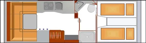 Tagesgrundriss Phoenix Midi-Alkoven Daily 7400 RSL