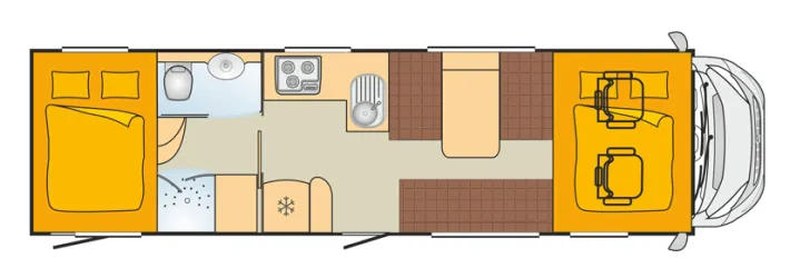 Grundriss Tag Bürstner Argos 747-2 G