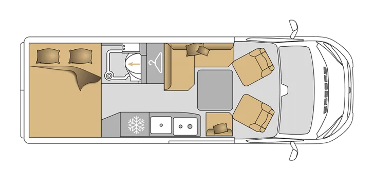 Grundriss Tag Mooveo VAN 63DBL SAT & Dieselheizung
