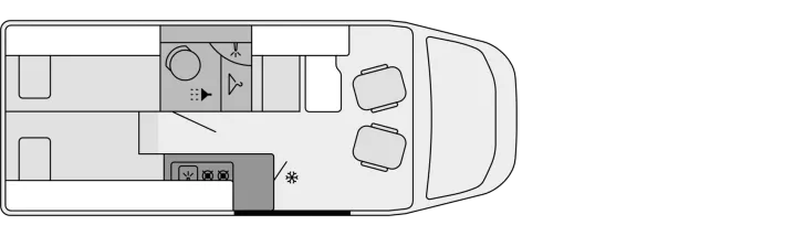 Grundriss Tag Corigon Camper Van CV 65 S