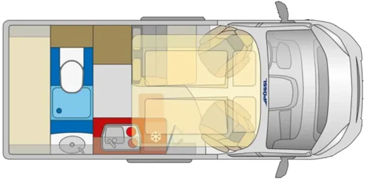 Grundriss Tag Pössl Vario 545 Citroen sofort verfügbar
