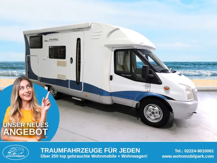 Fahrzeugbild Hobby Siesta T 600 GFLC/Festbett/Garage/Klima/Markise #1