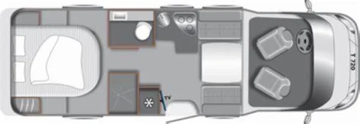 Grundriss Tag LMC Tourer T 720 SAT + SOLAR + Lithium