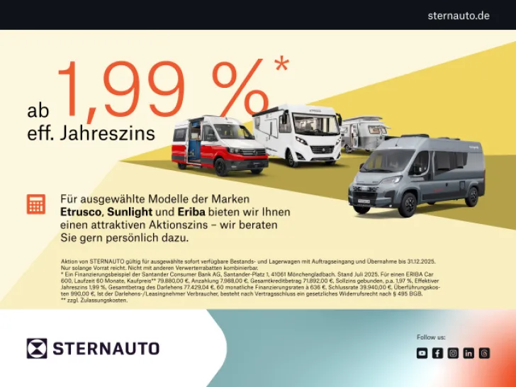 Fahrzeugbild Etrusco T 6900 SB Fiat / 4 Schlafpl. / 3,65t / Automatik #13