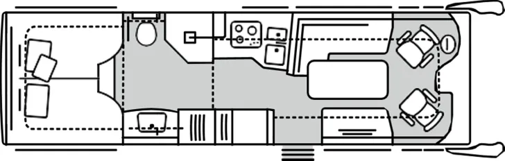Grundriss Tag Morelo Palace 88 LB MJ 2026 / Echtglas, Waschmaschine