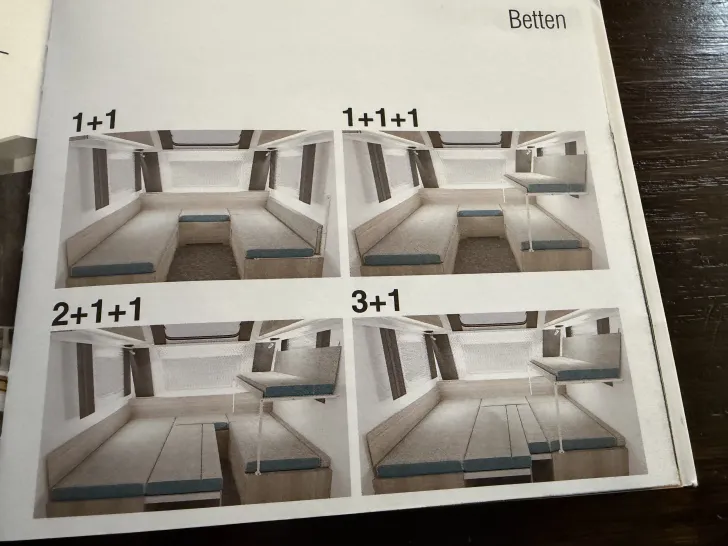 Grundriss Nacht Adria Altea 4 four 362 XH Go Signature! Gut geplegt