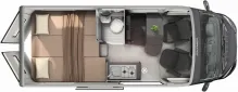 Grundriss Tag Hymer Yosemite Fiat