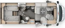 Grundriss Tag Malibu T Edition+ 490 RB LE comfort MB AHK LITHIUM