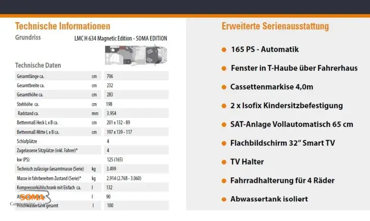 Fahrzeugbild LMC Tourer H 634 - SOMA CAMP Magnetic Ed. Ford - MODELL 2026 !!! #20