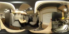 360° Innenansicht Malibu Van first class - two rooms GT skyview 640 LE RB Fiat (726)
