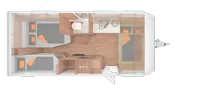 Grundriss Nacht Weinsberg CaraOne 550 UK *ETS*1.700kg*Ersparnis 7.627€