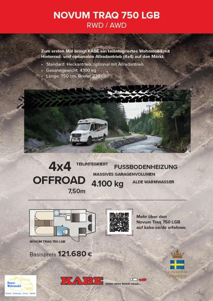 Fahrzeugbild Kabe Novum Traq 750 LGB 2026 #2