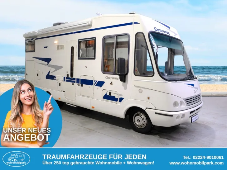 Fahrzeugbild Concorde Charisma I 720/1. Hand/Festbett/Hubbett/Garage #2