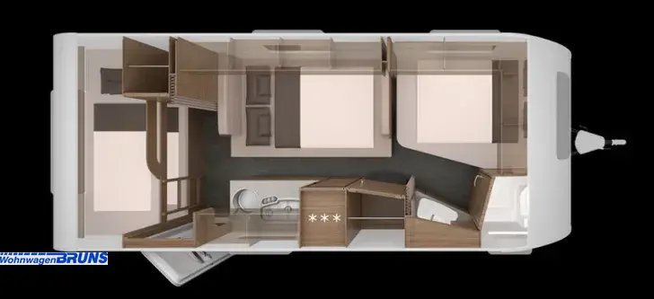 Grundriss Nacht Knaus Sport 540 FDK