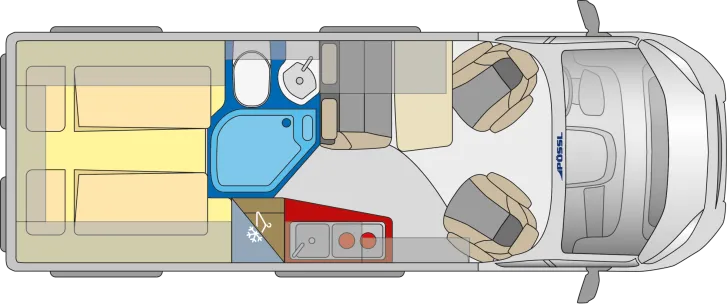 Grundriss Tag Pössl D-Line Roadcruiser XL !Preisvorteil Tageszulassung!
