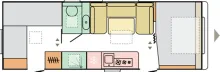 Grundriss Tag Adria Adora 673 PK