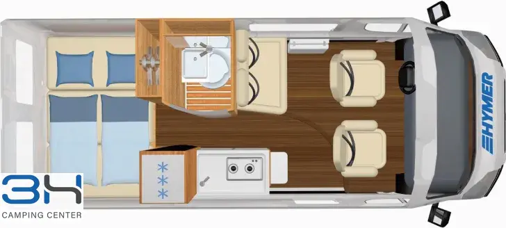 Grundriss Tag Hymer Grand Canyon Fiat