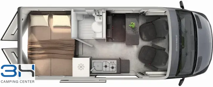 Grundriss Tag Hymer Grand Canyon S CrossOver 600
