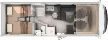 Grundriss Tag Hymer B-Klasse MC I 680 Facelift -8.805,-