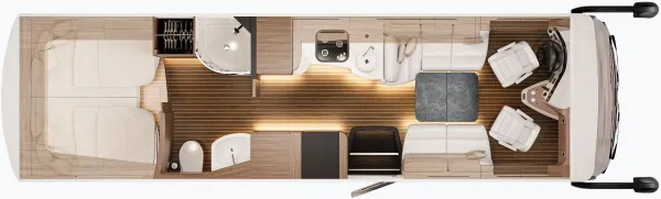 Tagesgrundriss Concorde Charisma 910 LSI Graphite Edition