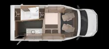 Grundriss Nacht Knaus Tourer VAN 500 LT VANSATION VW Bulli T6.1