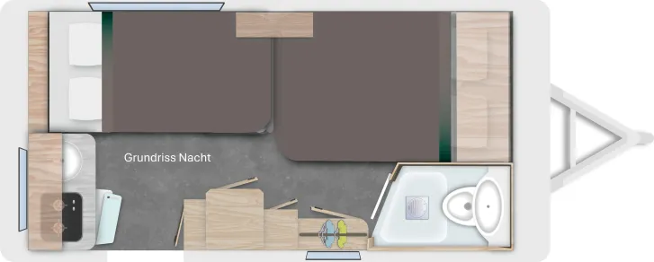 Grundriss Nacht Sterckeman Sport Edition 410CP