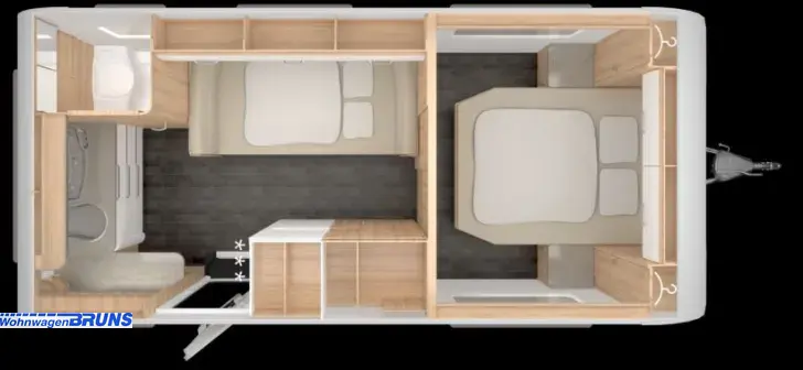 Grundriss Nacht Tabbert Vivaldi 550 DF 2,5