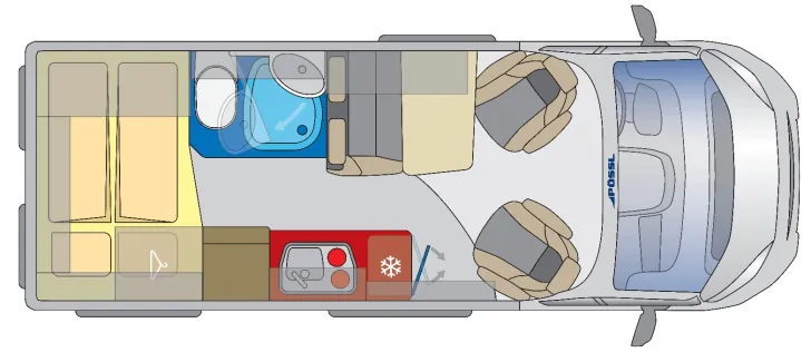 Grundriss Tag Pössl Summit 600 !Preisvorteil Tageszulassung!