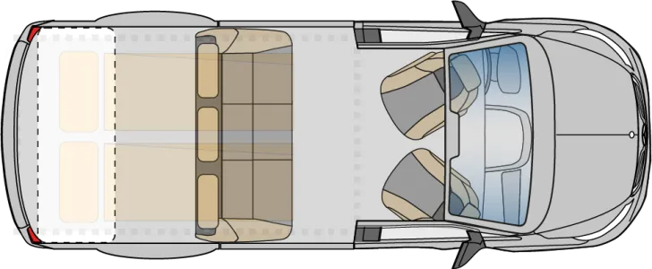 Grundriss Tag Pössl Vanline Vanstar Plus Drive Allradantrieb !!