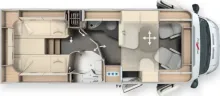 Grundriss Tag Malibu T 460 KB LE comfort Liste:  125.040