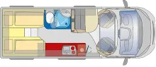 Grundriss Tag Pössl Summit Prime 640 Citroen Premium/Navi/Markise