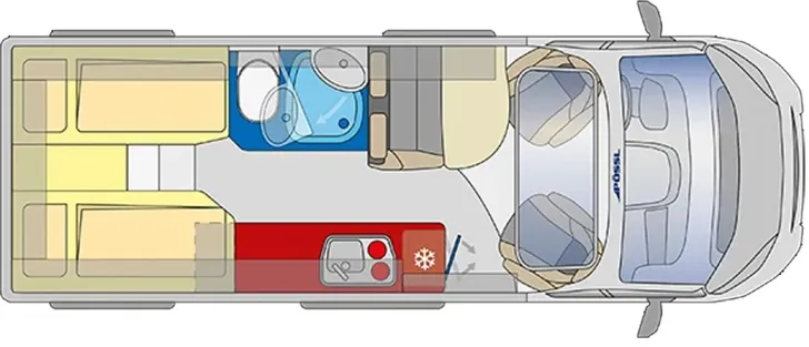 Grundriss Tag Pössl Summit Prime 640 Citroen Premium/Navi/Markise